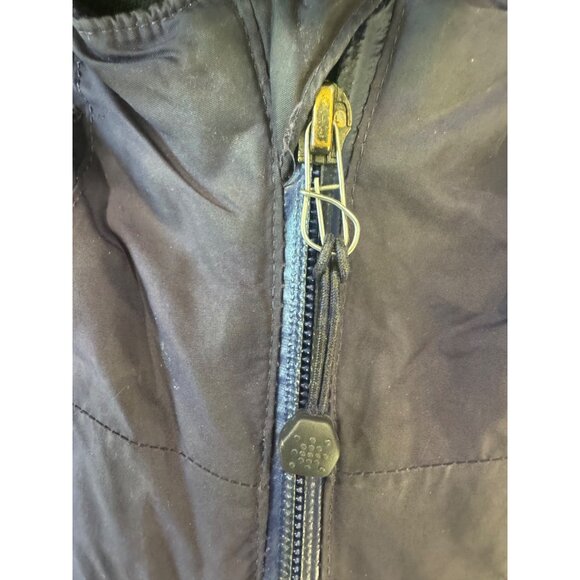 Lands End Mens Navy Water-Resistant Medium Weight Hooded Jacket L/T 42-44 Lined - Picture 5 of 13